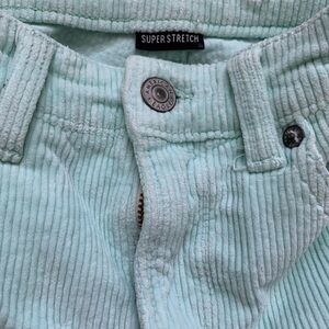mint green corduroy pants ✿
